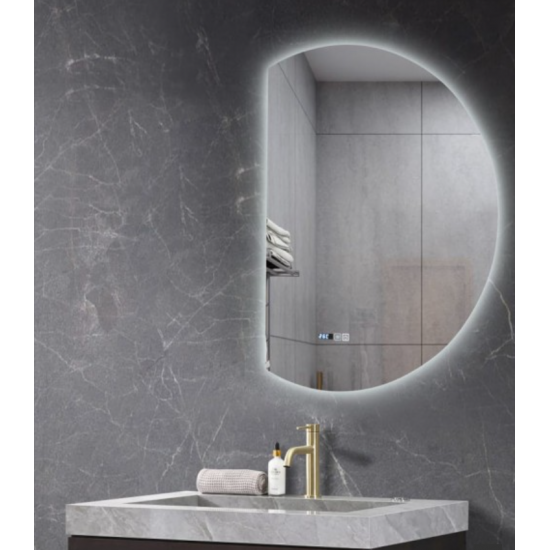 Καθρέπτης LED D-SHAPE LUNAR 58x80 SR-09.25.265.08.72 Καθρέπτης LED D-SHAPE LUNAR 58x80 SR-09.25.265.08.72